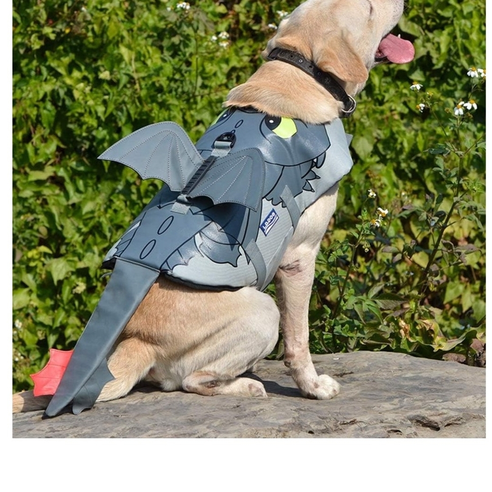 Fantasy Dragon Dog Costume - Gray